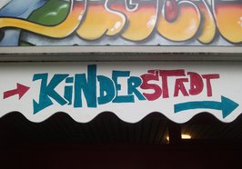 Schriftzug „Kinderstadt“. Foto: Stadt Oldenburg