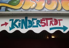 Schriftzug „Kinderstadt“. Foto: Stadt Oldenburg