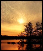 Sonnenuntergang am Bornhorster See
