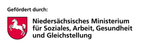 Logo: Gefördert durch Niedersächsisches Ministerium für Soziales, Arbeit, Gesundheit und Gleichstellung