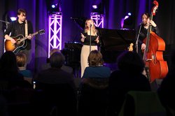 Das Marlene Bakker Trio beim Deutsch-Niederländischen Eröffnungsabend der Kulturbörse Nordwest 2021. Foto: Piet Meyer