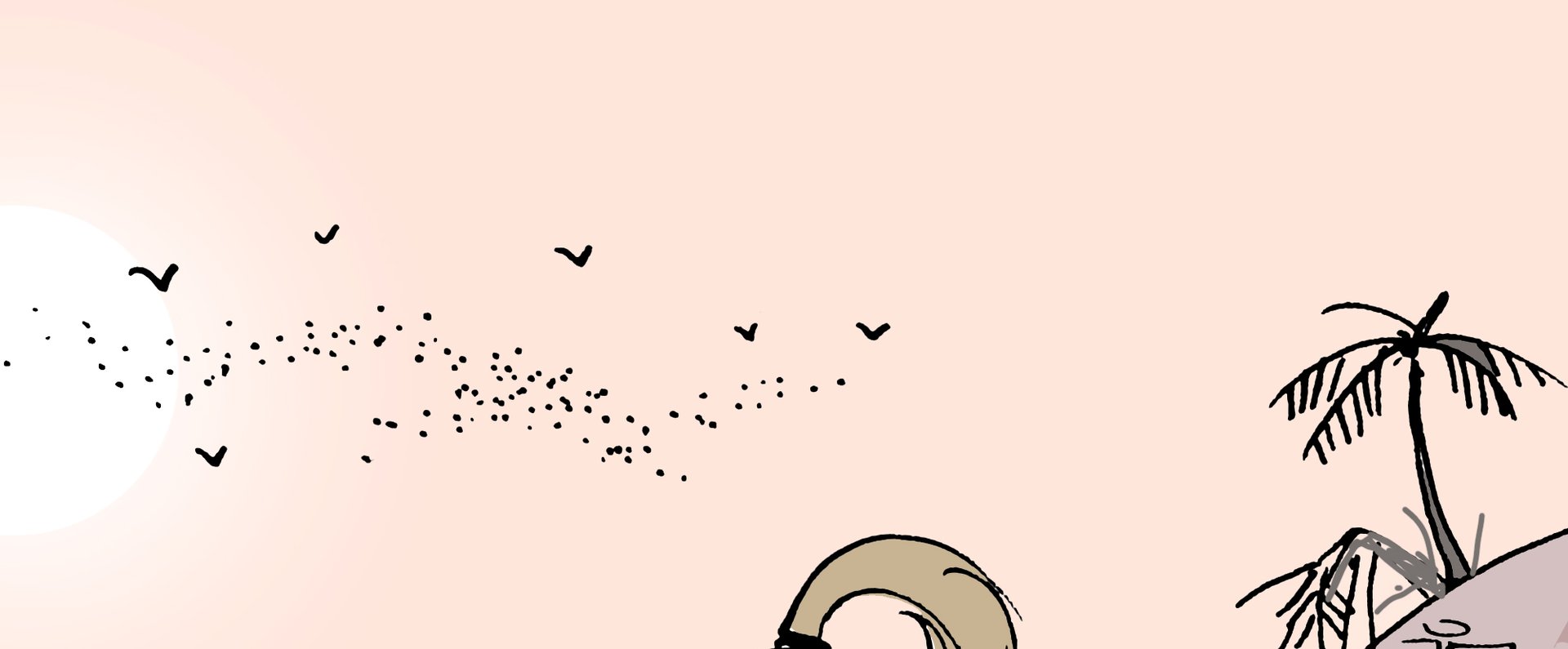 Vor dem Pulverturm sitzende Frau macht einen Hitzecheck. Illustration: Hannes Mercker