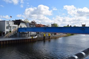 Behelfsbrücke über den Küstenkanal. Foto: Stadt Oldenburg