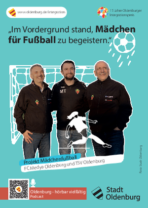 Postkarte zum Projekt: „Mädchenfußball“ Foto: Stadt Oldenburg Postkarte zum Projekt: „Mädchenfußball“ Foto: Stadt Oldenburg