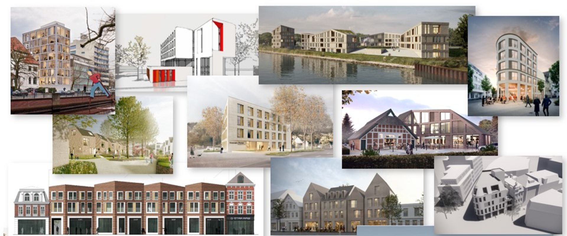 Übersicht der Projekte des Gestaltungsbeirates. Quelle: Stadt Oldenburg