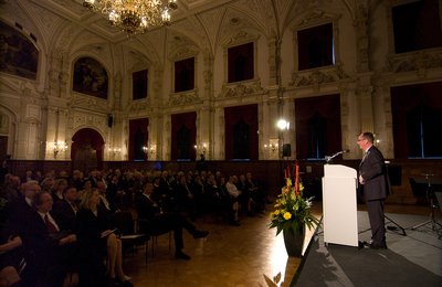 Festakt im Oldenburger Schloss. Rede des Preisträgers Prof. Dr. Włodzimierz Borodziej. Foto: Daniel Penschuck