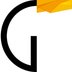 Vorschau: Logo der Botschaft Groningen: ein schwarzes G mit einer gelben Fahne am oberen Ende. Grafik: Norbert Egdorf