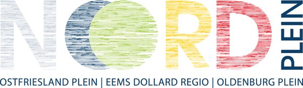 Logo des No(o)rd Plein, des gemeinsamen Messeauftritts auf den Promotiedagen in Groningen von Stadt Oldenburg, IHK für Ostfriesland und Papenburg und Ems Dollart Region (EDR). Logo: EDR