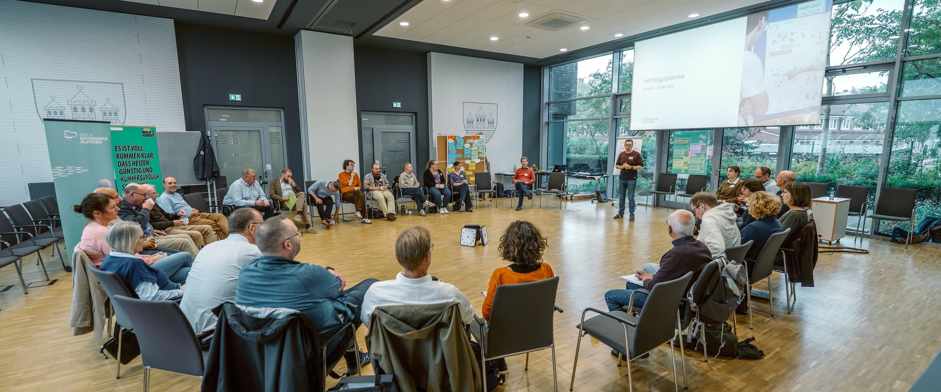 Arbeit in Kleingruppen bei der konstituierenden Sitzung des Wärmewende-Beirats. Foto: Florian Skupin