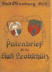 Die Patenschaftsurkunde vom 13. Juli 1952. Foto: Stadt Oldenburg Die Patenschaftsurkunde vom 13. Juli 1952. Foto: Stadt Oldenburg