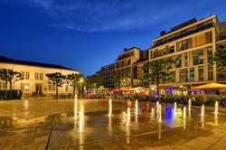 Das Fontänenfeld auf dem Waffenplatz. Foto: Hans-Jürgen Zietz