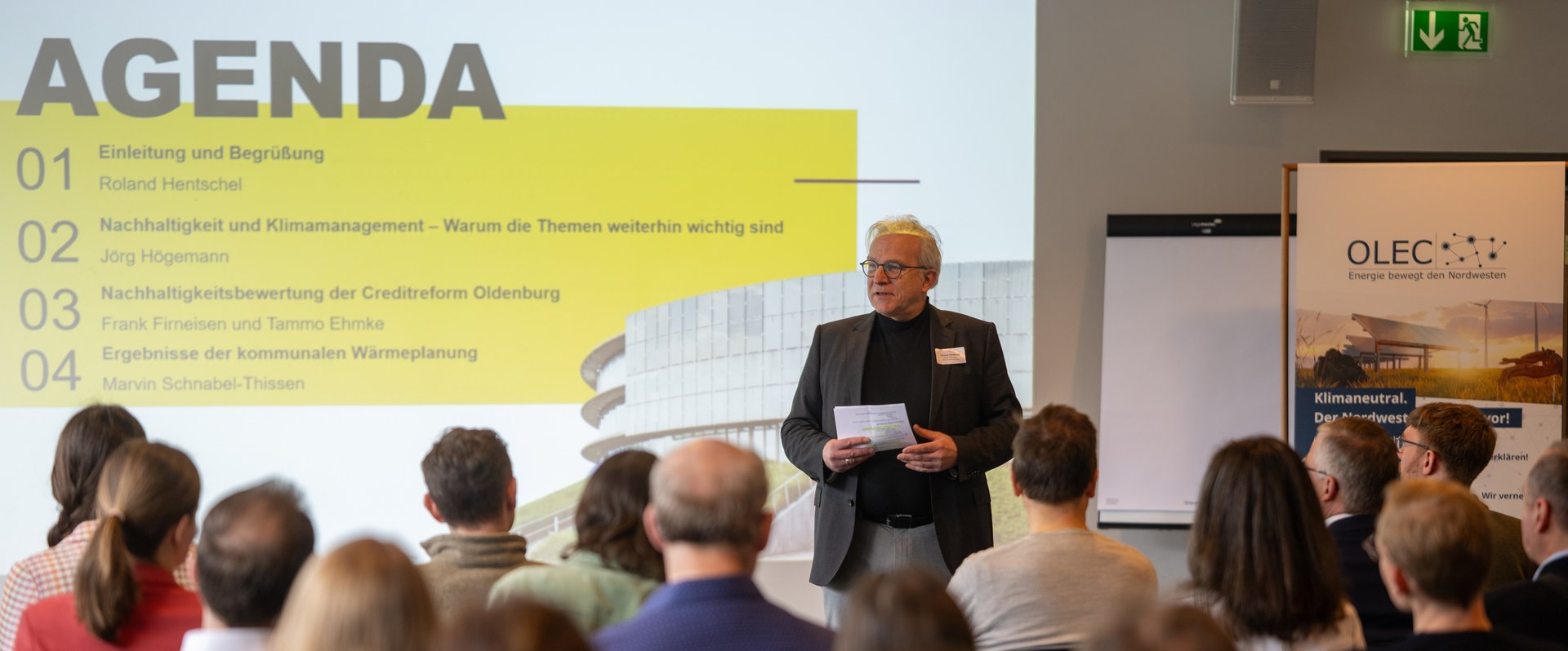 Begrüßung durch Roland Hentschel. Foto: Sascha Stüber