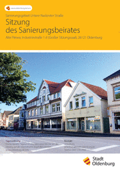 Plakat des Sanierungsgebietes Untere Nadorster Straße. Foto: Stadt Oldenburg