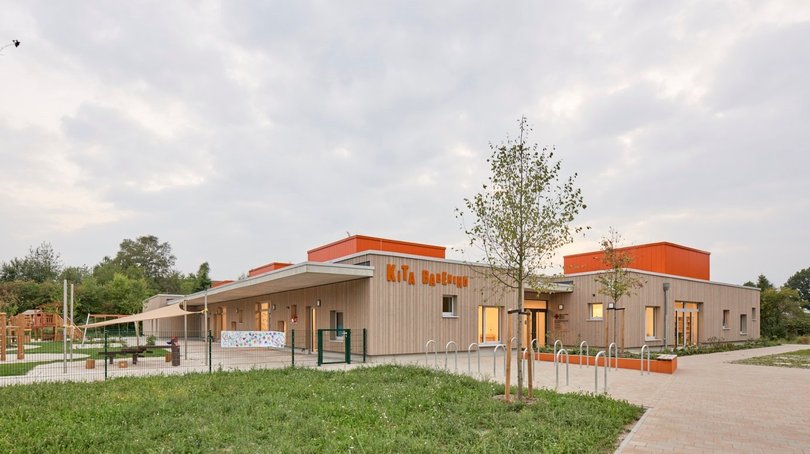 Neubau der Kita Maria-Montessori-Straße. Foto: Caspar Sessler 