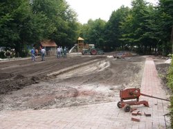 Bau eines Spielplatzes. Foto: Stadt Oldenburg