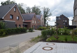 Neubauten mit Photovoltaik. Foto: Stadt Oldenburg