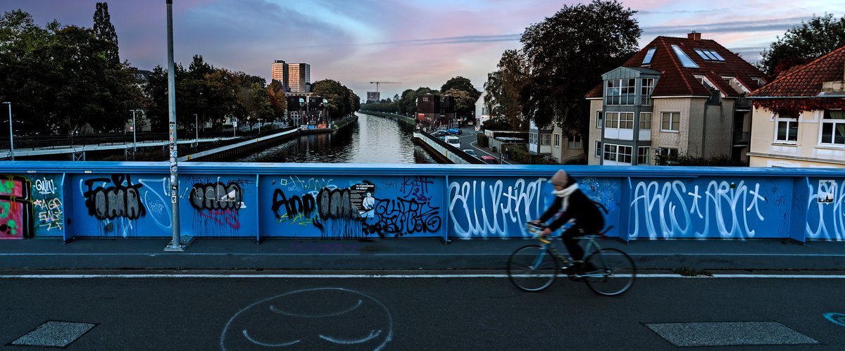 Die Behelfsbrücke im Jahr 2021 als Ersatz für die Cäcilienbrücke. Foto: Mittwollen und Gradetchliev