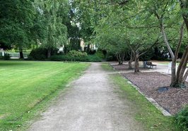 Die Wege auf dem Cäcilienplatz. Foto: Stadt Oldenburg