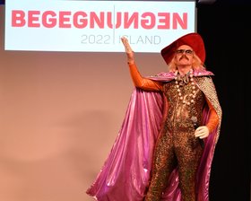 Auftritt von Óttar Proppé bei den Island Begegnungen. Foto: Jörg Hemmen