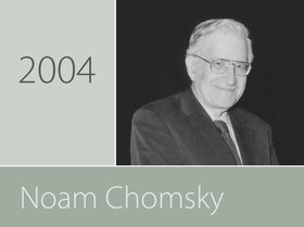 Preisträger Prof. Dr. Noam Chomsky. Foto: Ilse Rosemeyer.
