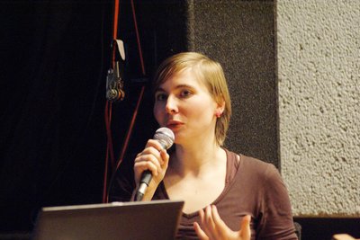 Sophie Arenhövel, Projektleitung Kulturelle Bildung, bei der Verabschiedung. Edda Hayen.