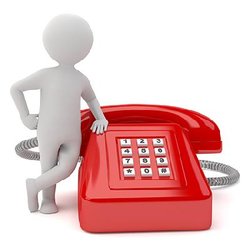 Figur mit rotem Telefon. Foto: fotomek/Fotolia