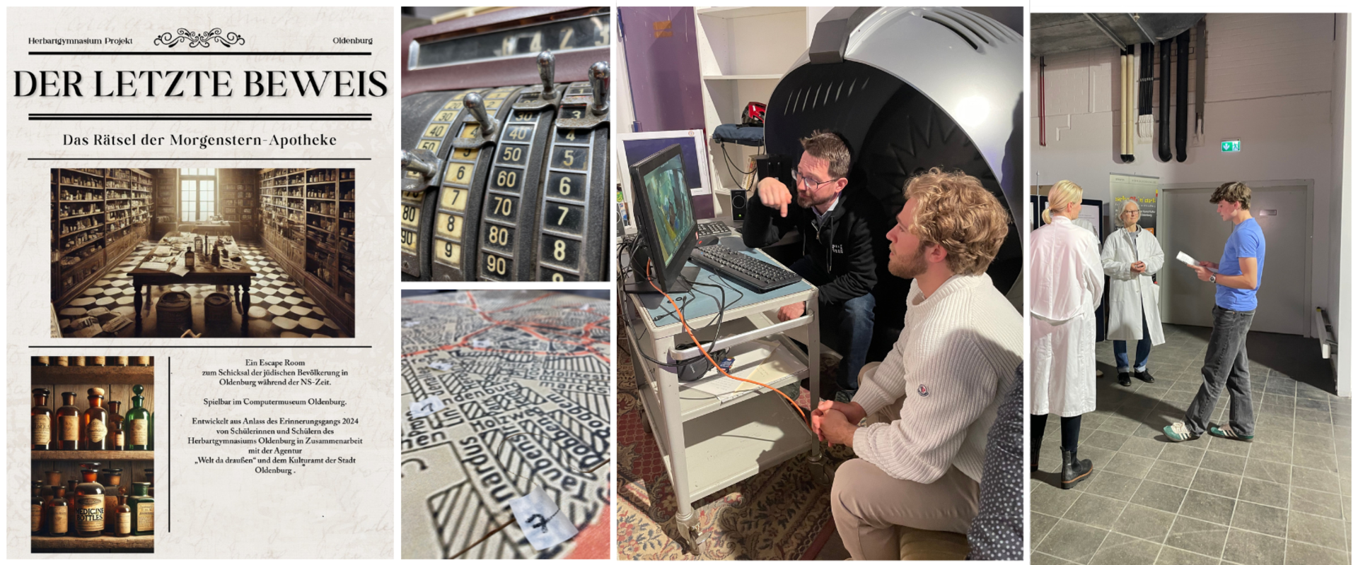 Collage zum Escape Room. Foto: Stadt Oldenburg