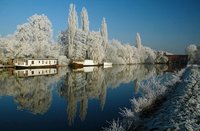 Ein Dezembertag am Wasserkraftwerk