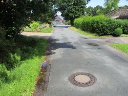 Die Straße Hartenkamp nach dem Ausbau