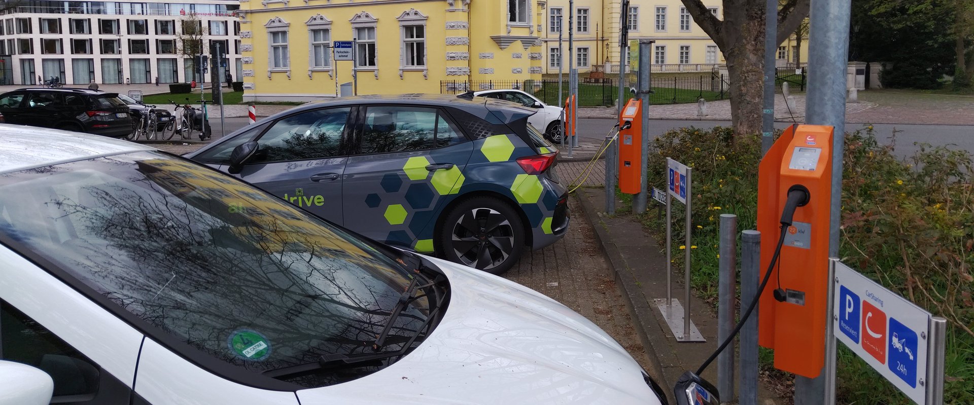 Carsharingstation Schlossplatz. Foto: Stadt Oldenburg