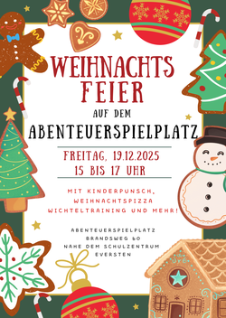 Weihnachtsfeier auf dem Abenteuerspielplatz. Foto: Stadt Oldenburg