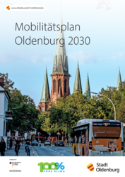 Deckblatt Mobilitätsplan Oldenburg 2030. Stadt Oldenburg