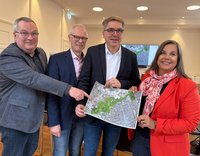 Stellten das geplante Schutzgebiet für den Heidbrook in einer Pressekonferenz gemeinsam vor. Foto: Stadt Oldenburg Foto: Stadt Oldenburg
