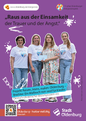 Postkarte zum Verein „Deutsch-Ukrainischer Bildungsverein e.V.“. Foto: Stadt Oldenburg