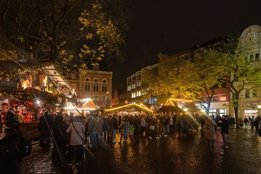 Ausschänke auf dem Rathausmarkt auf dem Lamberti-Markt 2021. Foto: Sascha Stüber