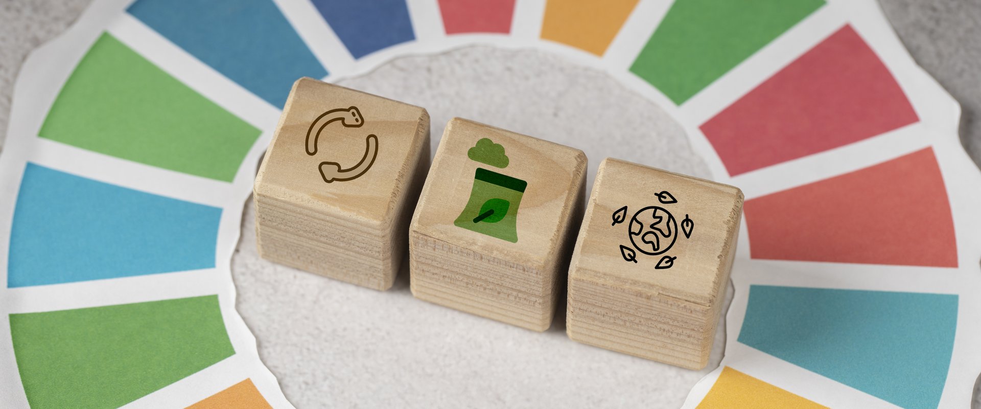 Symbol der Agenda 2030 der Vereinten Nationen mit den 17 Zielen für nachhaltige Entwicklung (SDGs). Foto: Freepik