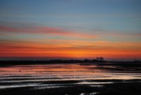 Morgenrot über dem Moorhauser Polder. Foto: Hans-Jürgen Zietz