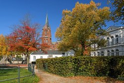 Peterkirche in Oldenburg im Herbst. Foto: Hans-Jürgen Zietz