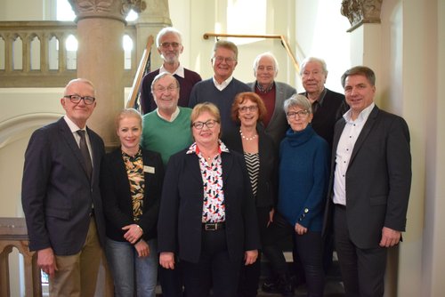 Oberbürgermeister Jürgen Krogmann bedankte sich im Rathaus für das ehrenamtliche Engagement der Bezirksvorsteherinnen und Bezirksvorsteher. Foto: Stadt Oldenburg.