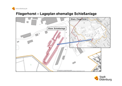 Lageplan der ehemaligen Schießanlage auf dem Fliegerhorst. Foto: Stadt Oldenburg