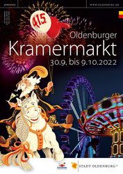 Plakat vom Kramermarkt 2022. Gestaltung: Stockwerk2