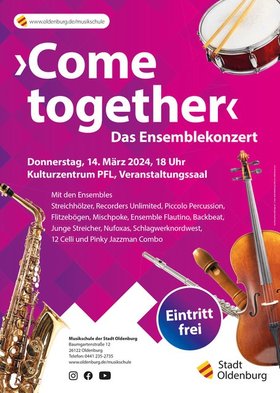 Plakat der Veranstaltung Come Together 2024. Foto: Ramsch Design