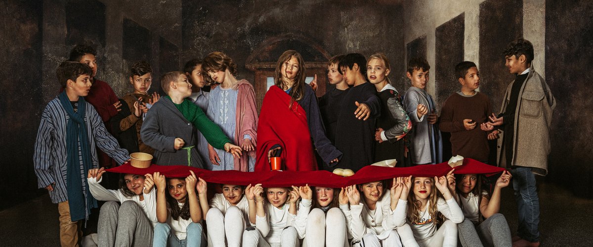 Interpretation des Bildes "Das Abendmahl" von der Grundschule Bloherfelde . Foto: Thomas Brand