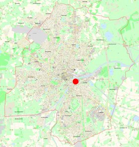 Lage der Freien Waldorfschule (Heilpädagogischer Schulzweig) Oldenburg. Klick führt zur Karte. Quelle: GIS4OL