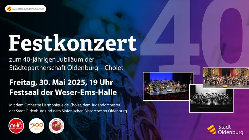 Plakat Festkonzert. Foto: Stadt Oldenburg
