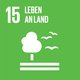 Ziel 15: Leben an Land. Quelle: Engagement Global Icon zu Ziel 15: Baum und drei Vögel. Quelle: Engagement Global