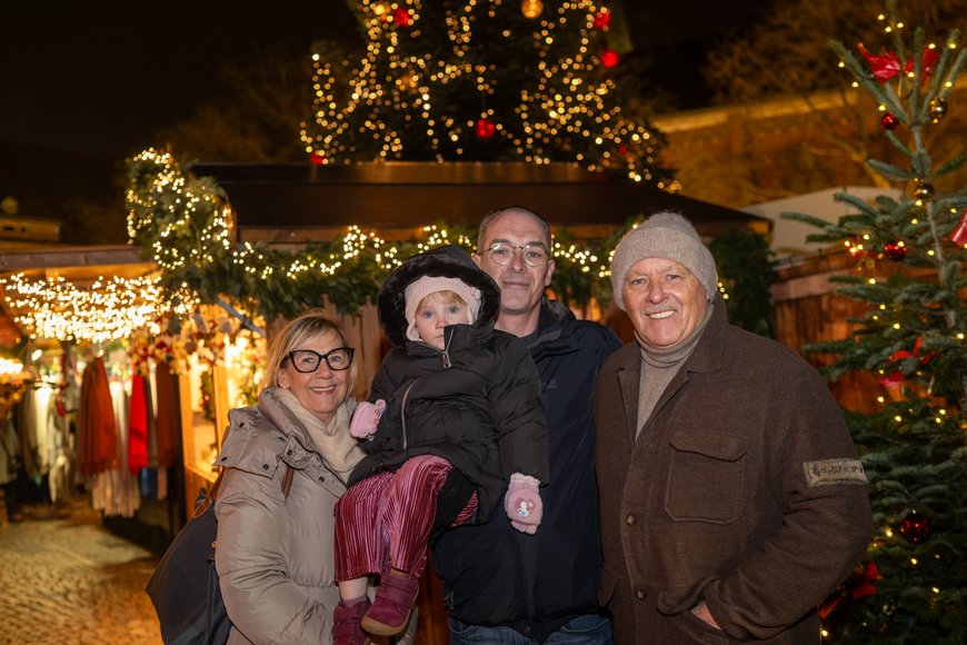 Sascha Stüber Eine Besuchergruppe auf dem Lamberti-Markt 2025. Foto: Sascha Stüber