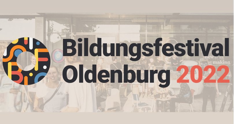 Logo Bildungsfestival Oldenburg 2022. Quelle: Stadt Oldenburg