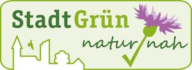 Label StadtGrün naturnah. Quelle: Kommunen für biologische Vielfalt e.V.