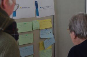 Welche Lösungen oder Ideen gibt es für Persona Klaus? Antworten auf diese und weitere Fragen erarbeiteten und diskutierten die Teilnehmenden des Workshops. Foto: Uni Oldenburg